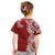 Aloha Polynesian Plumeria Flower Kid T Shirt Red Color