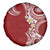 Aloha Polynesian Plumeria Flower Spare Tire Cover Red Color