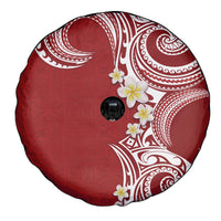 Aloha Polynesian Plumeria Flower Spare Tire Cover Red Color LT03 - Polynesian Pride