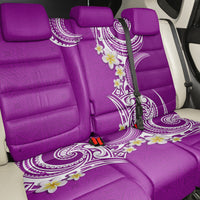 Aloha Polynesian Plumeria Flower Back Car Seat Cover Purple Color