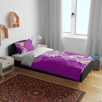 Aloha Polynesian Plumeria Flower Bedding Set Purple Color LT03 - Polynesian Pride