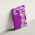 Aloha Polynesian Plumeria Flower Canvas Wall Art Purple Color