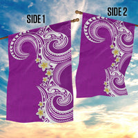 Aloha Polynesian Plumeria Flower Garden Flag Purple Color LT03 - Polynesian Pride