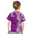 Aloha Polynesian Plumeria Flower Kid T Shirt Purple Color