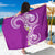 Aloha Polynesian Plumeria Flower Sarong Purple Color