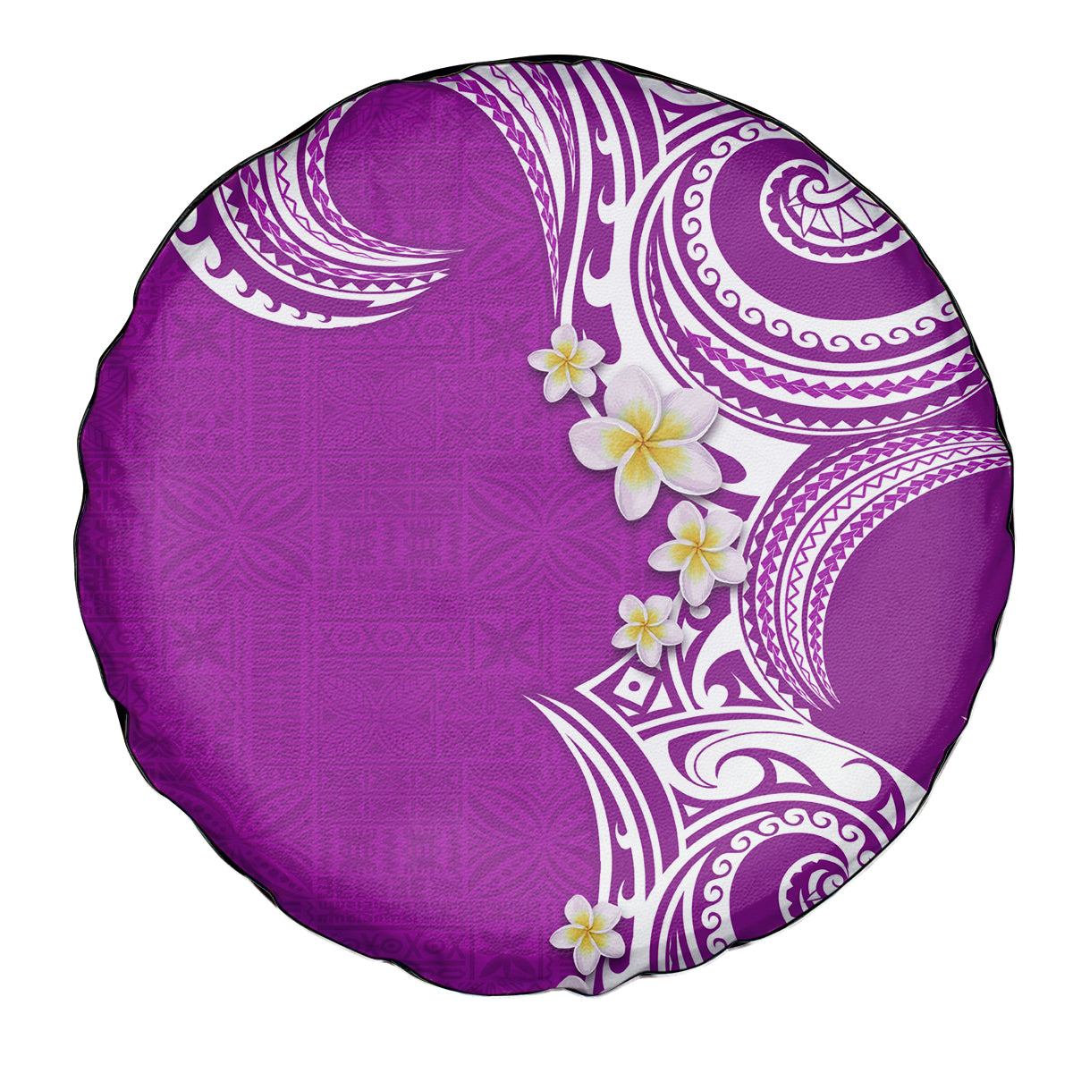 Aloha Polynesian Plumeria Flower Spare Tire Cover Purple Color LT03 - Polynesian Pride