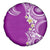 Aloha Polynesian Plumeria Flower Spare Tire Cover Purple Color