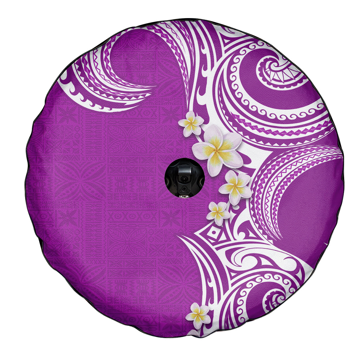 Aloha Polynesian Plumeria Flower Spare Tire Cover Purple Color LT03 - Polynesian Pride
