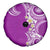 Aloha Polynesian Plumeria Flower Spare Tire Cover Purple Color