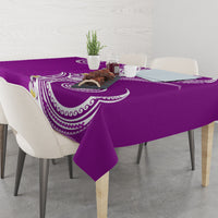 Aloha Polynesian Plumeria Flower Tablecloth Purple Color LT03 - Polynesian Pride