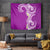 Aloha Polynesian Plumeria Flower Tapestry Purple Color