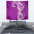 Aloha Polynesian Plumeria Flower Tapestry Purple Color