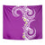 Aloha Polynesian Plumeria Flower Tapestry Purple Color