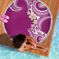 Aloha Polynesian Plumeria Flower Beach Blanket Pink Color LT03 - Polynesian Pride