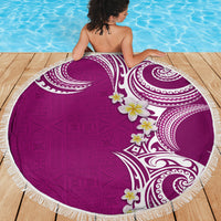 Aloha Polynesian Plumeria Flower Beach Blanket Pink Color LT03 - Polynesian Pride