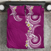 Aloha Polynesian Plumeria Flower Bedding Set Pink Color LT03 Pink - Polynesian Pride