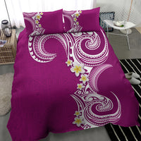 Aloha Polynesian Plumeria Flower Bedding Set Pink Color LT03 - Polynesian Pride