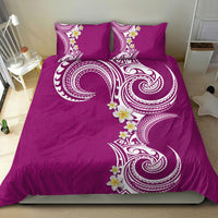 Aloha Polynesian Plumeria Flower Bedding Set Pink Color LT03 - Polynesian Pride