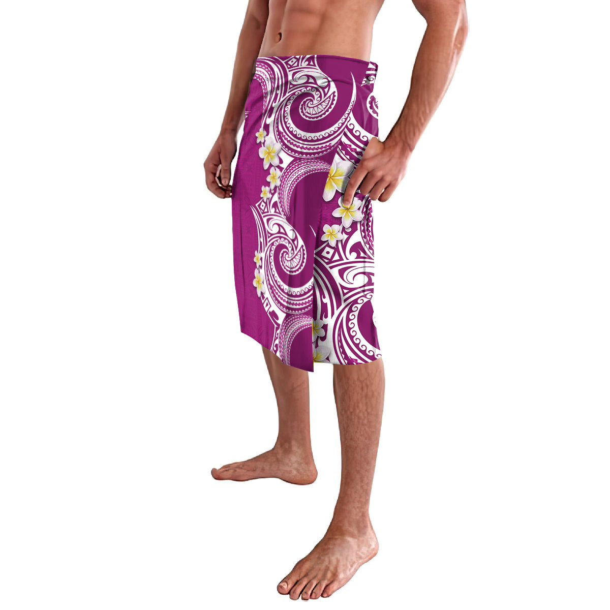 Aloha Polynesian Plumeria Flower Lavalava Pink Color LT03 - Polynesian Pride
