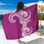 Aloha Polynesian Plumeria Flower Sarong Pink Color