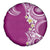 Aloha Polynesian Plumeria Flower Spare Tire Cover Pink Color