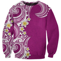 Aloha Polynesian Plumeria Flower Sweatshirt Pink Color LT03 Unisex Pink - Polynesian Pride