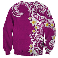 Aloha Polynesian Plumeria Flower Sweatshirt Pink Color LT03 - Polynesian Pride