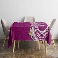 Aloha Polynesian Plumeria Flower Tablecloth Pink Color LT03 - Polynesian Pride