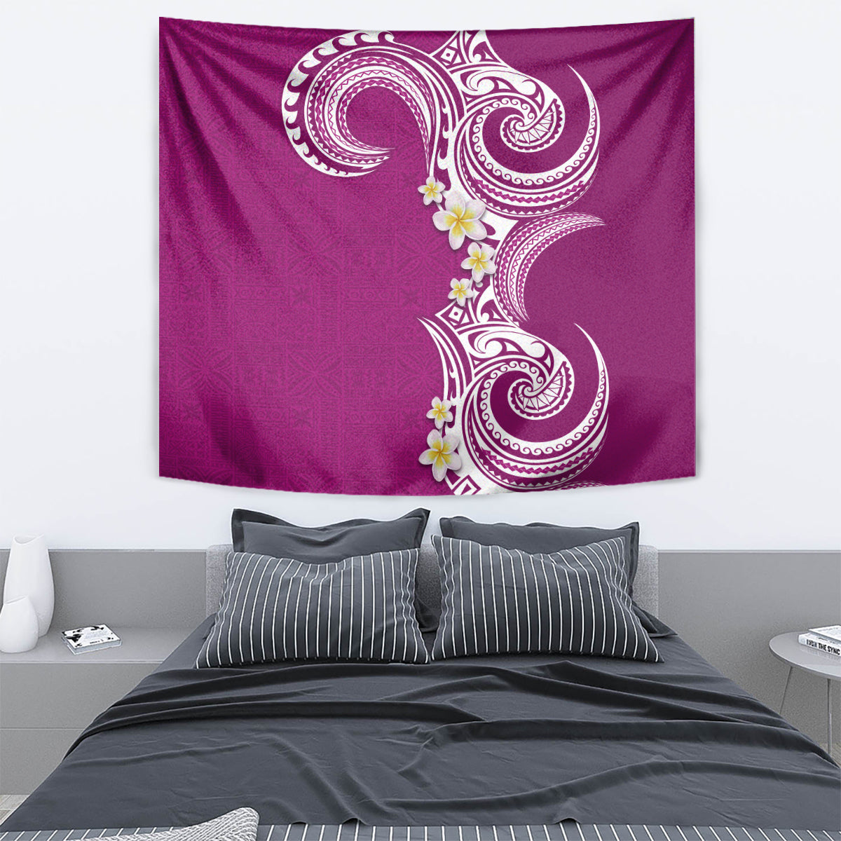 Aloha Polynesian Plumeria Flower Tapestry Pink Color LT03 - Polynesian Pride