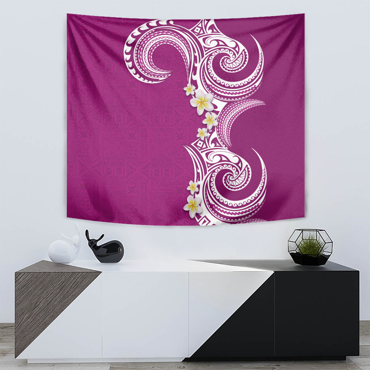 Aloha Polynesian Plumeria Flower Tapestry Pink Color LT03 - Polynesian Pride