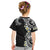 Aloha Polynesian Plumeria Flower Kid T Shirt Black White Color