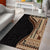 Samoa Siapo Motif and Tapa Pattern Half Style Area Rug Beige Color