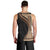 Samoa Siapo Motif and Tapa Pattern Half Style Men Tank Top Beige Color