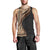 Samoa Siapo Motif and Tapa Pattern Half Style Men Tank Top Beige Color