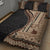 Samoa Siapo Motif and Tapa Pattern Half Style Quilt Bed Set Beige Color