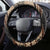 Samoa Siapo Motif and Tapa Pattern Half Style Steering Wheel Cover Beige Color