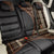 Samoa Siapo Motif and Tapa Pattern Half Style Back Car Seat Cover Black Color