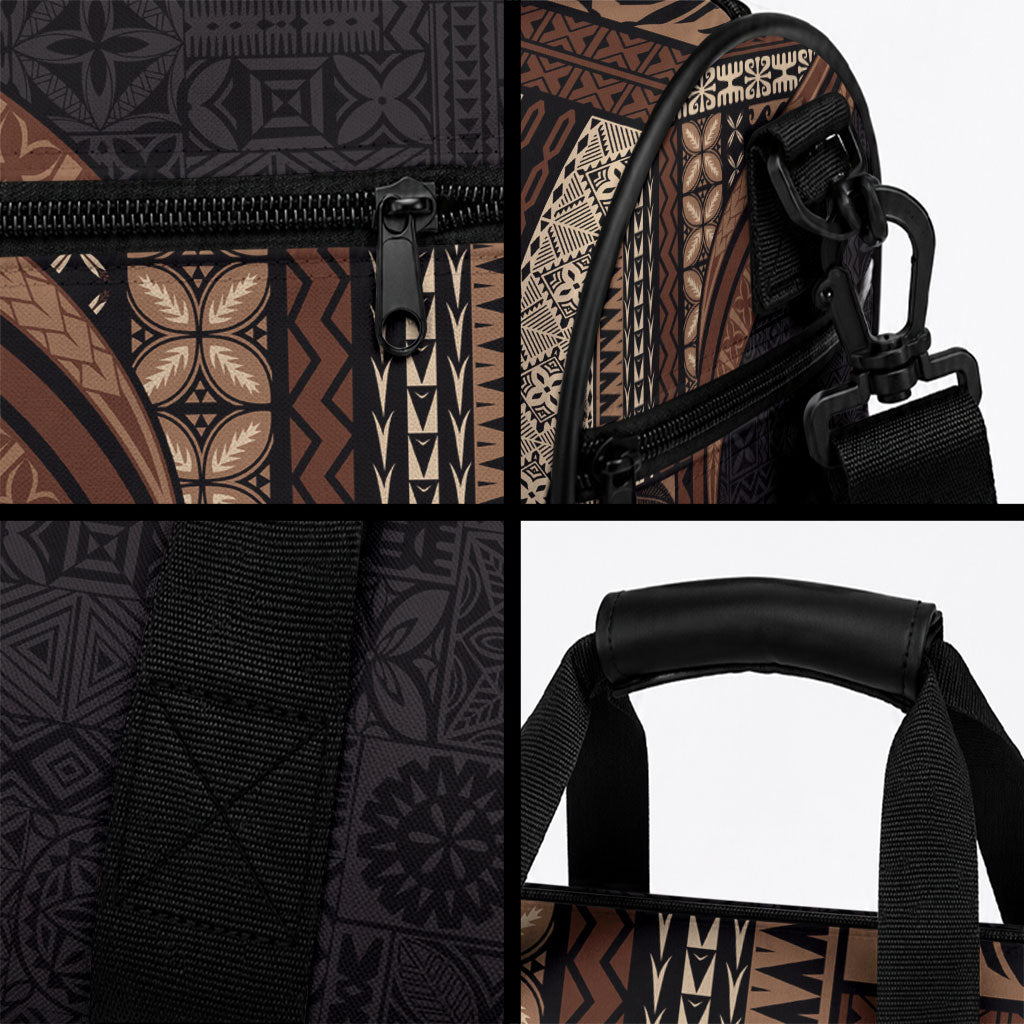 Samoa Siapo Motif and Tapa Pattern Half Style Duffle Bag