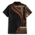 Samoa Siapo Motif and Tapa Pattern Half Style Family Matching Mermaid Dress and Hawaiian Shirt Black Color