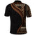 Samoa Siapo Motif and Tapa Pattern Half Style Polo Shirt Black Color