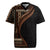 Samoa Siapo Motif and Tapa Pattern Half Style Rugby Jersey Black Color