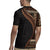 Samoa Siapo Motif and Tapa Pattern Half Style Rugby Jersey Black Color