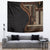 Samoa Siapo Motif and Tapa Pattern Half Style Tapestry Black Color