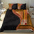 Samoa Siapo Motif and Tapa Pattern Half Style Bedding Set Yellow Color