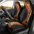 Samoa Siapo Motif and Tapa Pattern Half Style Car Seat Cover Yellow Color