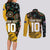 Custom New Zealand and Australia Rugby Couples Matching Long Sleeve Bodycon Dress and Long Sleeve Button Shirt Maori Warrior With Aboriginal Version