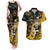 Custom New Zealand and Australia Rugby Couples Matching Tank Maxi Dress and Hawaiian Shirt Maori Warrior With Aboriginal Version