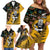 Custom New Zealand and Australia Rugby Family Matching Off Shoulder Short Dress and Hawaiian Shirt Maori Warrior With Aboriginal Version