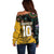 Custom New Zealand and Australia Rugby Off Shoulder Sweater Maori Warrior With Aboriginal Version