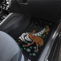 New Zealand Fern and Australia Emu Car Mats Aboriginal Mix Maori Pattern LT03 - Polynesian Pride